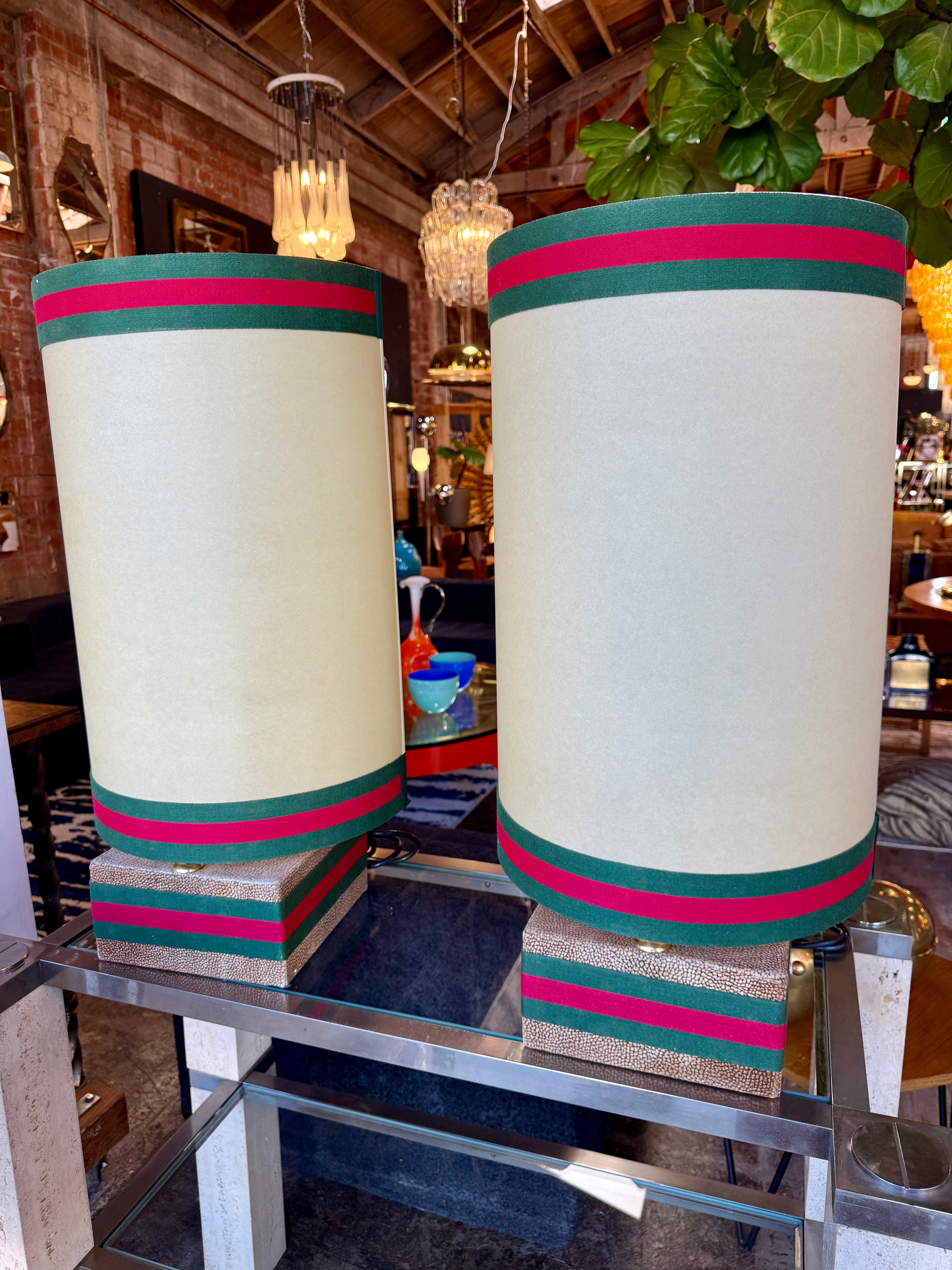 Italian Table lamps, from Rossi di Albizate's collection, designed by Carlo Bartoli