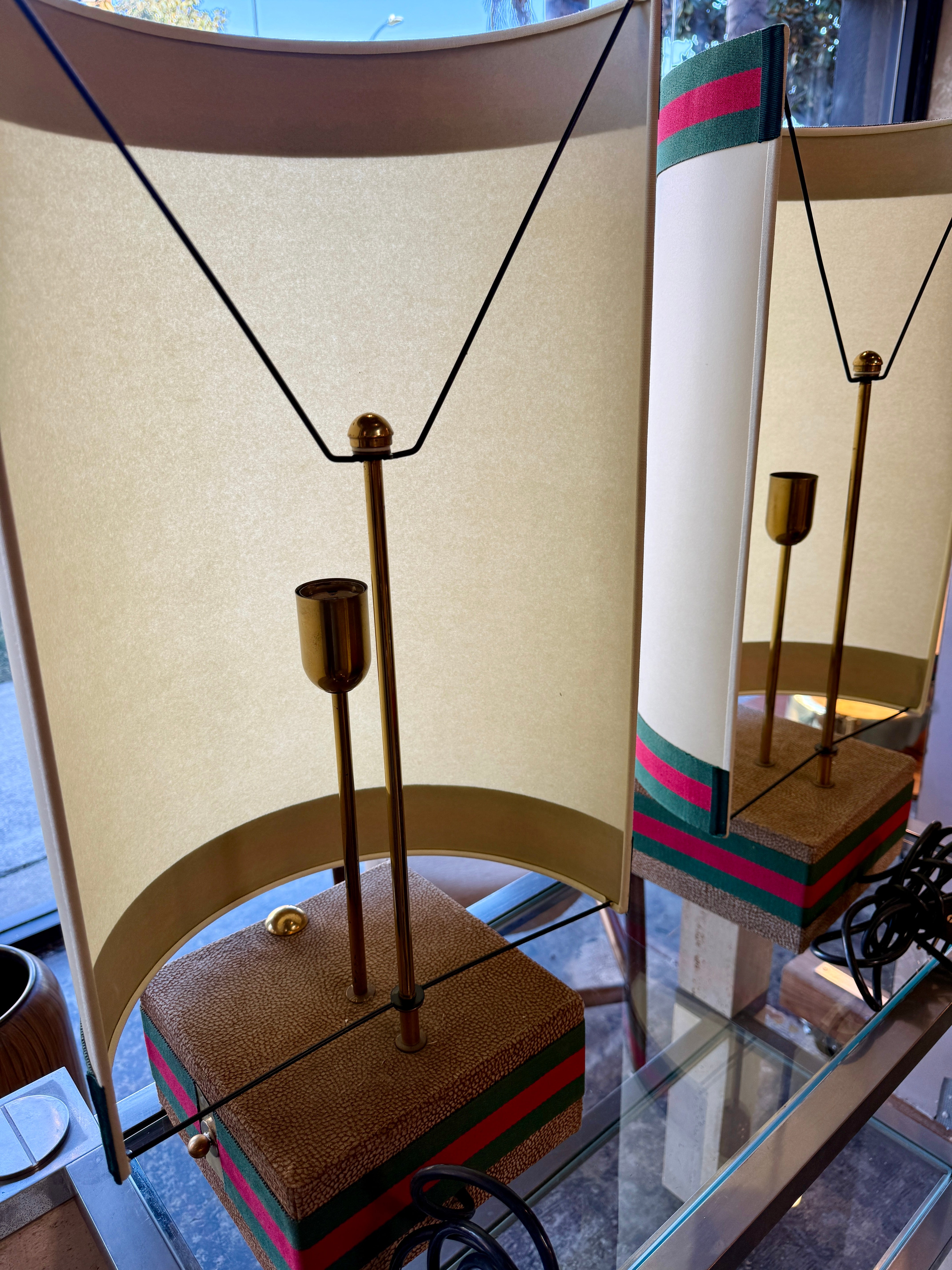 Italian Table lamps, from Rossi di Albizate's collection, designed by Carlo Bartoli