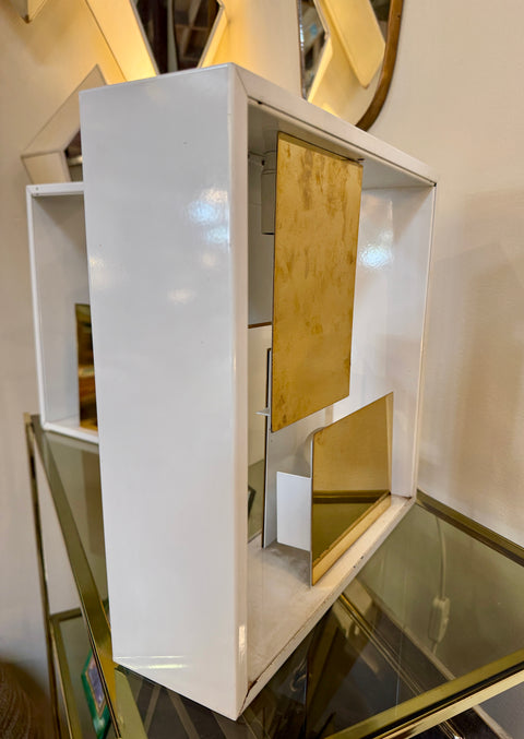 Pair of “Quadro di Luce” Table Lamps by Gio Ponti for Pollice, Italy, 1960s