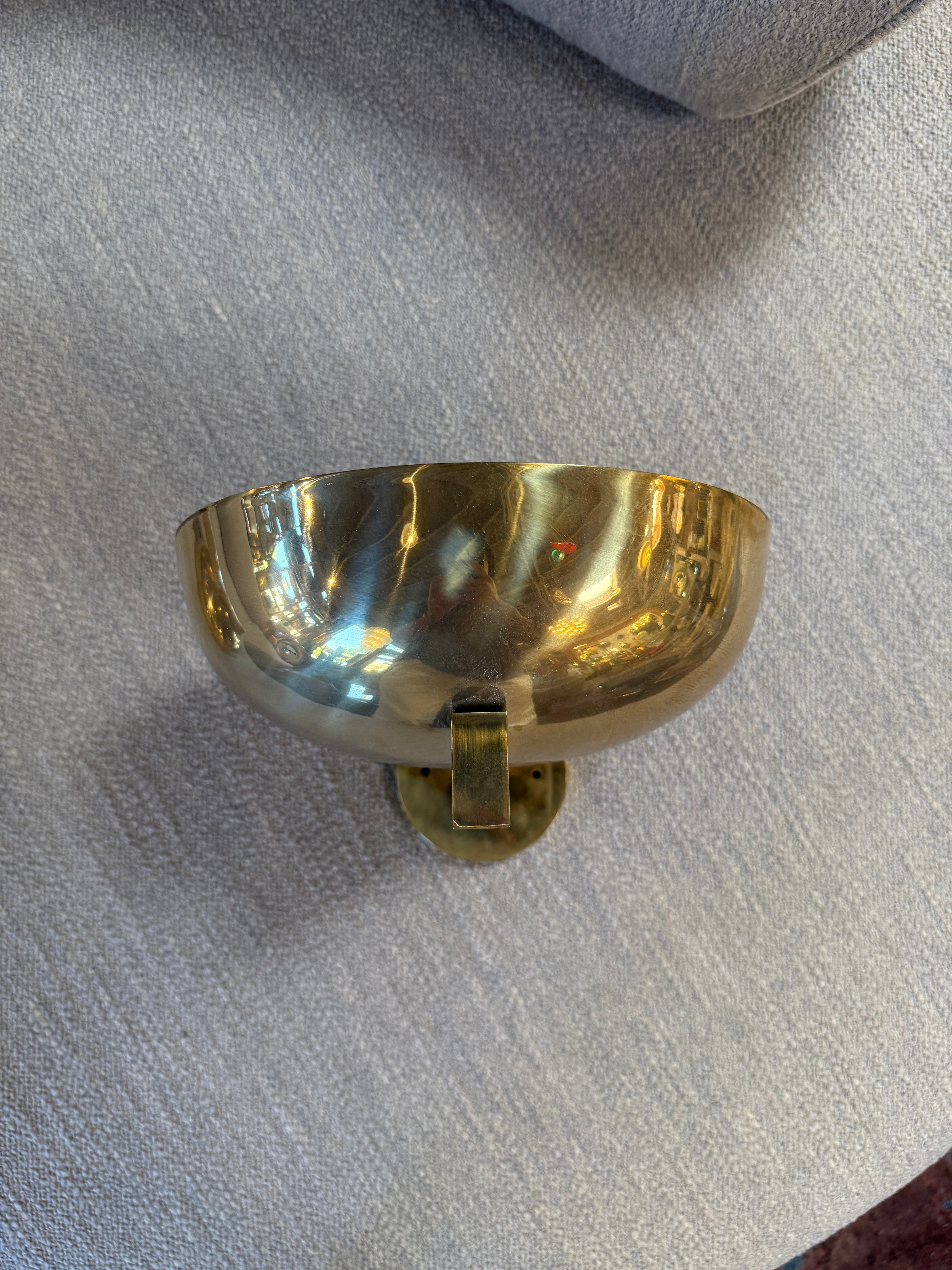 Pair of Italian Bowl Shape Sconces