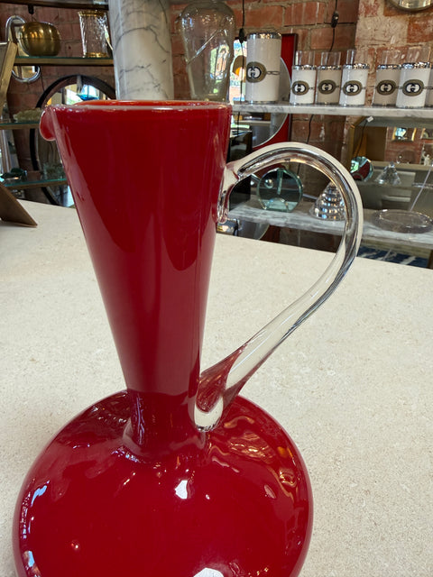 Red Murano Glass Pitcher, 1960s