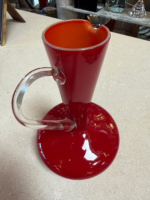 Red Murano Glass Pitcher, 1960s