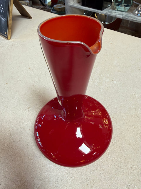 Red Murano Glass Pitcher, 1960s