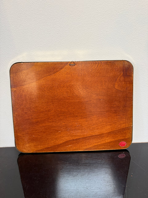 Rectangular Brass Framed Mirror, 1950s