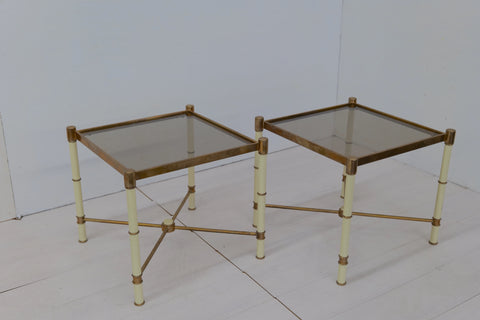 Pair of 2 Mid Century Side Table 1980s