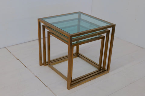 Mid Century Modern Italian Nest Side Table 1960s