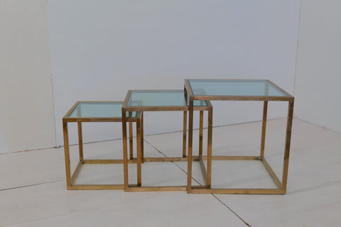 Mid Century Modern Italian Nest Side Table 1960s