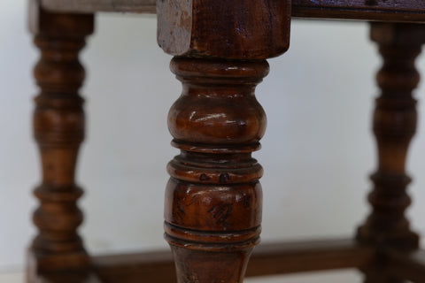 18th Century Oversize Wood and Marble Dining Table