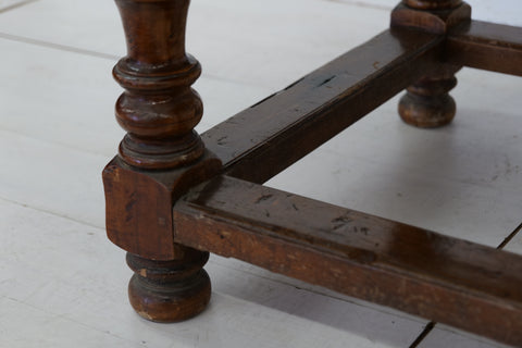 18th Century Oversize Wood and Marble Dining Table