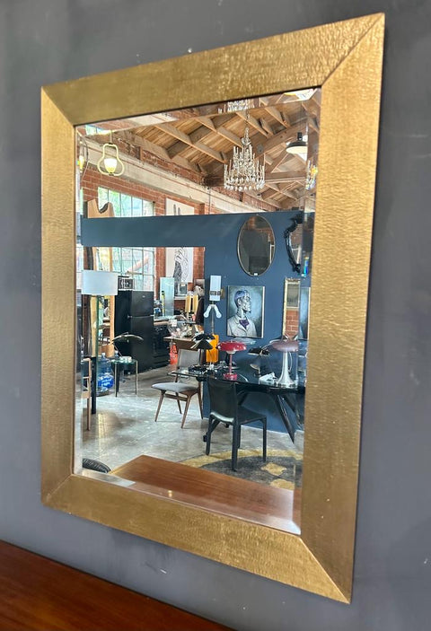 Vintage Italian Wall Mirror by Aldo Frigerio 1980s