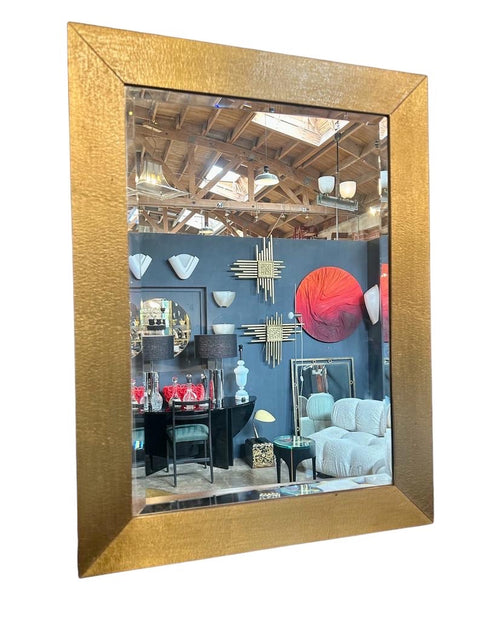 Vintage Italian Wall Mirror by Aldo Frigerio 1980s