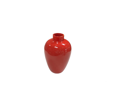 Mid Century Italian Red Vase By Venini 1960s