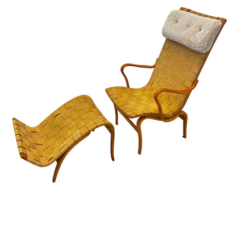 Scandinavian Lounge Chair "Pernilla 1" by Bruno Mathsson, 1940s