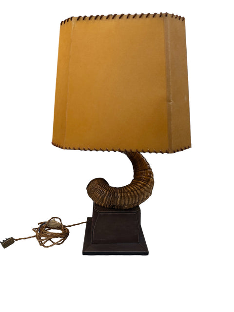 Vintage Italian Gucci Horn Table Lamp 1970s