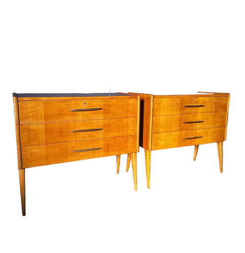 Pair of 2 Mid Century Italian Credenza 1970s