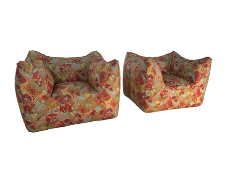 Pair of 2 "Le Bambole" Armchair Designed by Mario Bellini for C&B, 1972