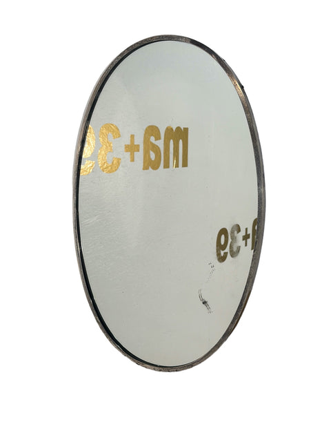 Vintage Oval Italian Wall Mirror 1960s