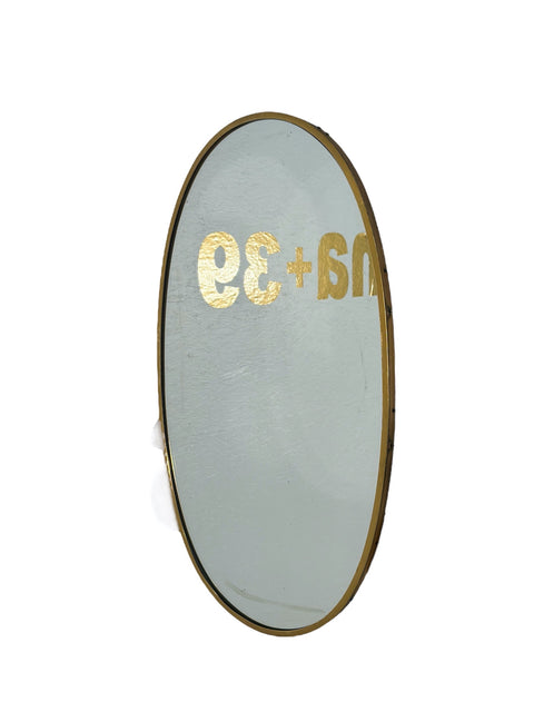 Vintage Oval Italian Wall Mirror 1960s