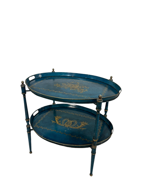 Vintage Italian Trolley with two removable trays, 50s