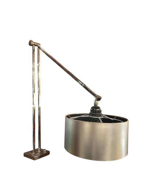 Mid-Century Modern Chrome Clamp-On Adjustable Desk Lamp