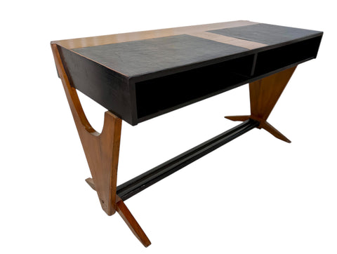 Mid-century Italian writing desk attributed to Paolo Buffa, 1950s.
