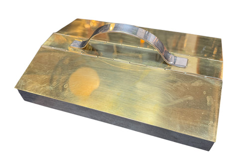 Italian Vintage Brass & Steel Lidded Box, 1970