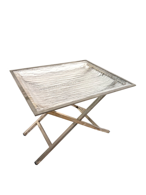 Tray Table with Textured Lucite Top, Italy 1960's