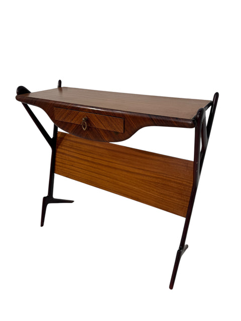 Mid-Century Italian Console with Drawer, 1950s