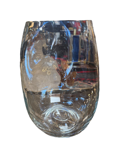 Sculptural Italian Handblown Glass Vase, 1970s