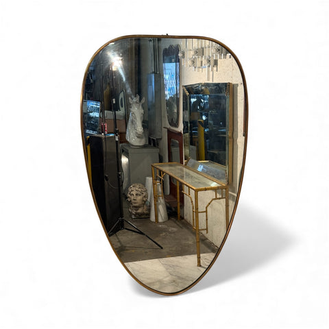 Italian Mid-Century "Heart Shape" Wall Mirror, 1950s