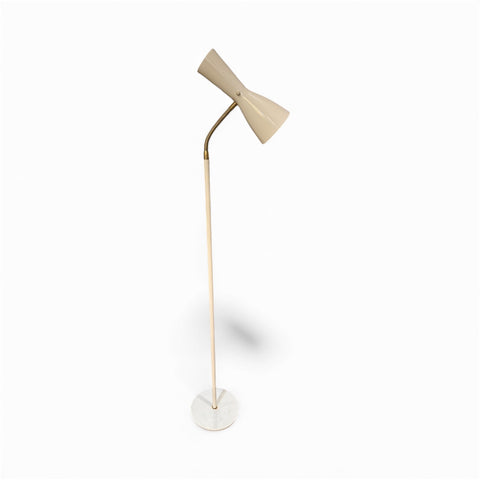 Italian Mid-Century Adjustable Floor Lamp with Marble Base, 1950s