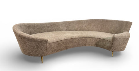 Curved Sofa, attributed to Federico Munari, Italy, 1960s