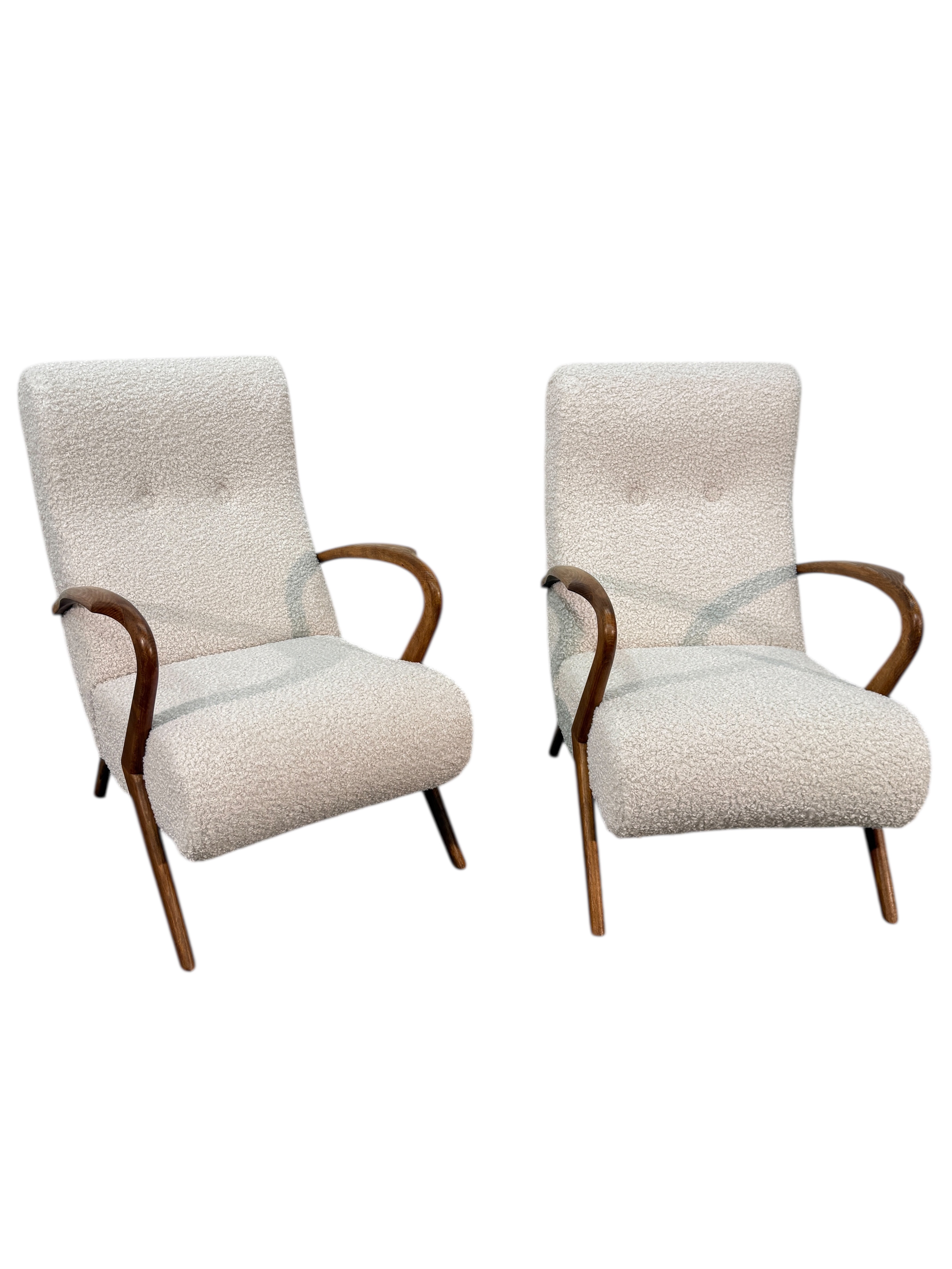 Pair of Italian Armchairs, 20th Century