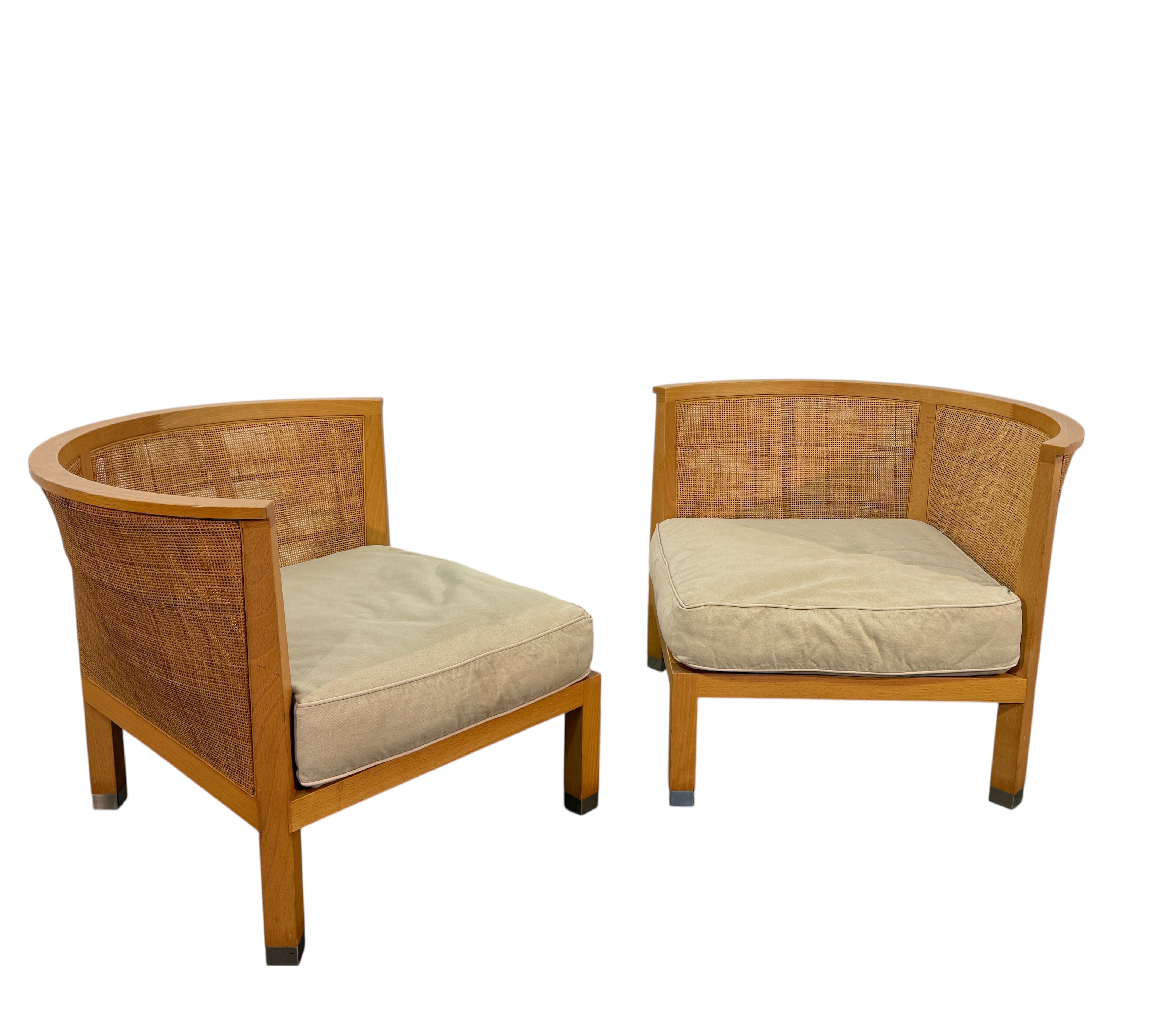 Pair of “Mozart” Lounge Chairs by Antonio Citterio for Flexform, Italy