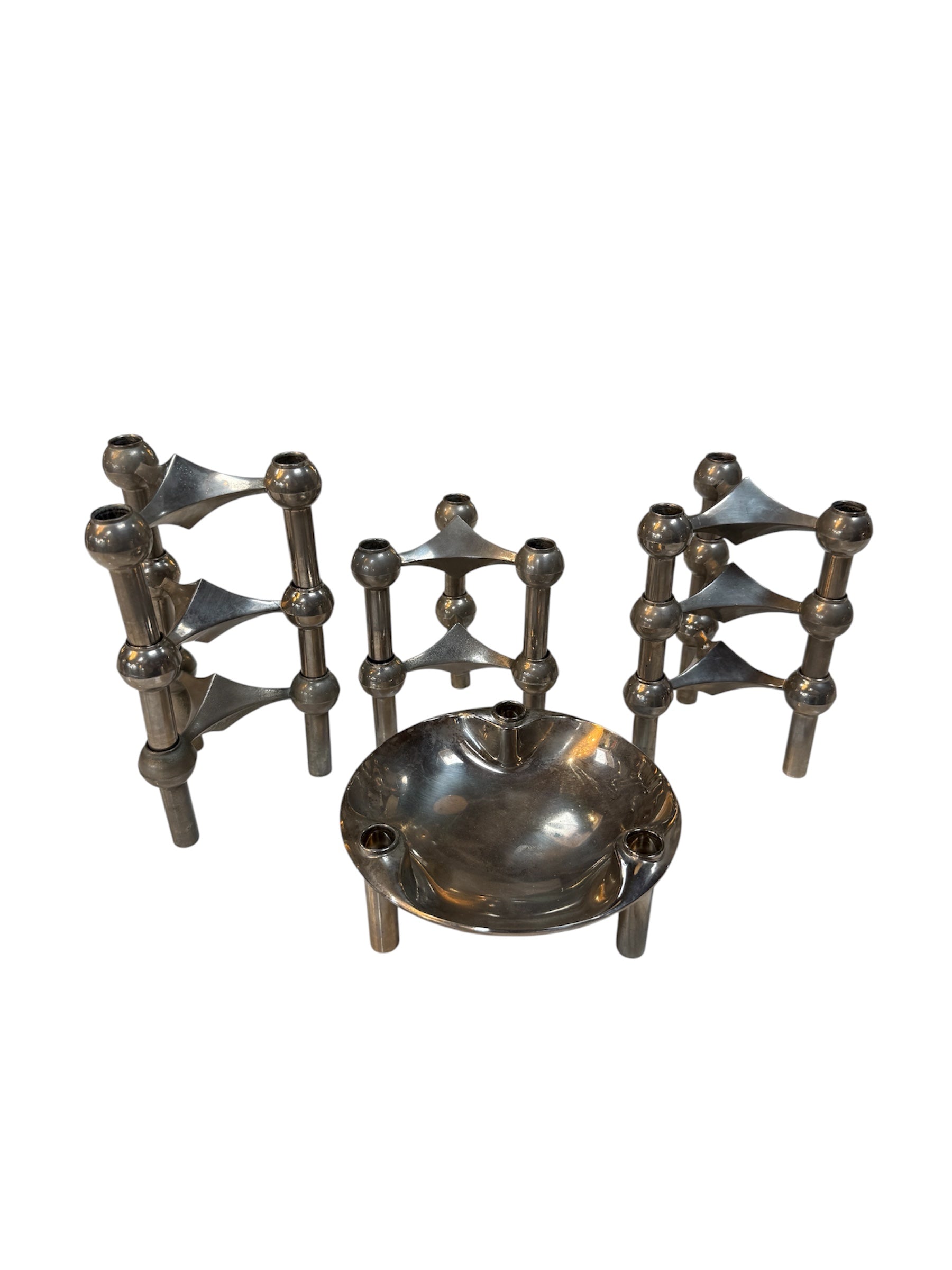 Vintage Modular Candleholder Set by Stoff & Nagel