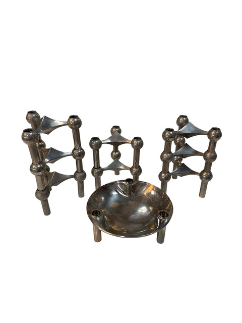 Vintage Modular Candleholder Set by Stoff & Nagel