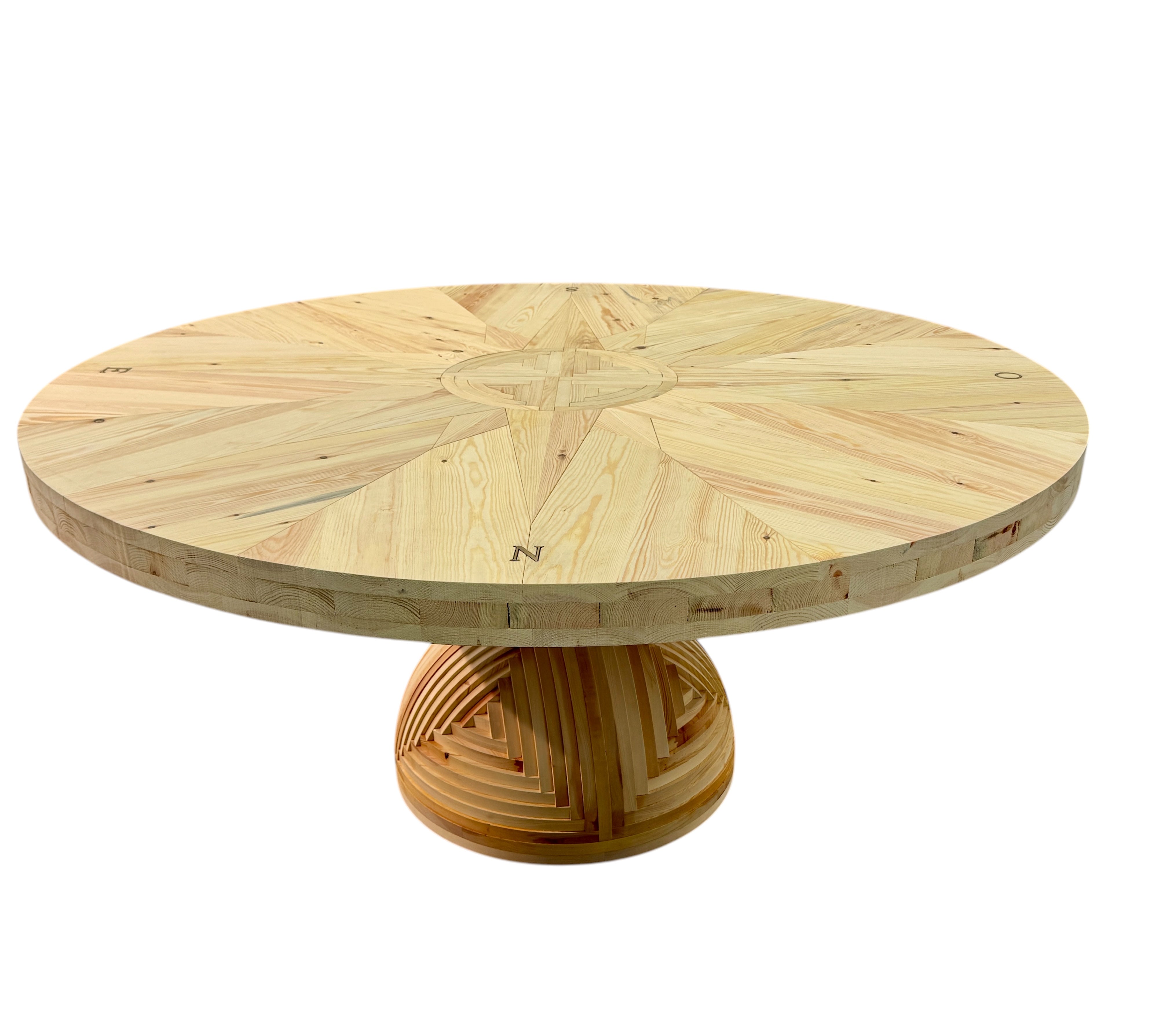 *La Rosa dei Venti* Dining Table, Mario Ceroli Signed