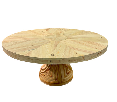 *La Rosa dei Venti* Dining Table, Mario Ceroli Signed
