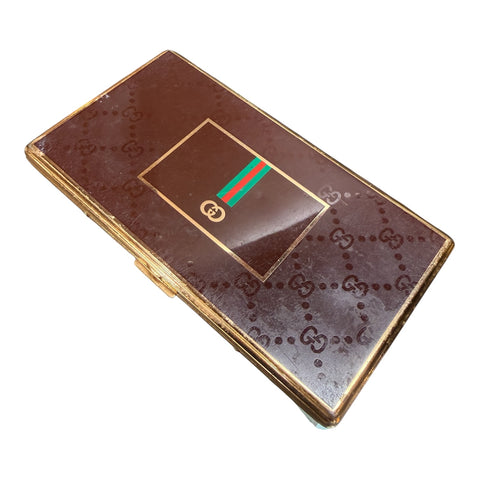 vintage gucci cigarette case Monogram Canvas Holder Siopaella Designer Exchange Vintage GUCCI Cigarette Case