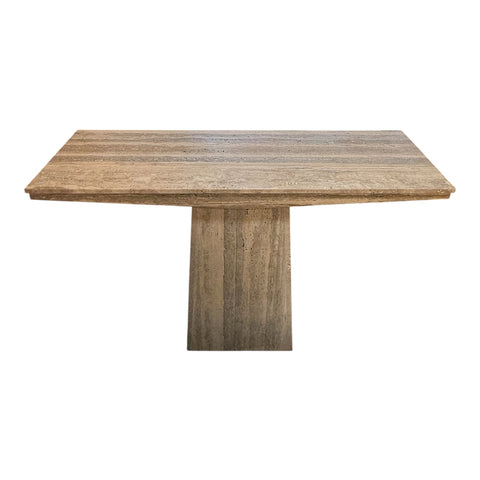Italian Travertine Console Table, 1970s