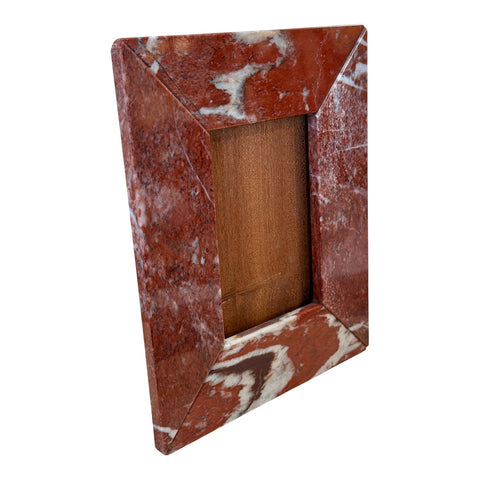 Italian Red Marble Picture Frame, 1970s