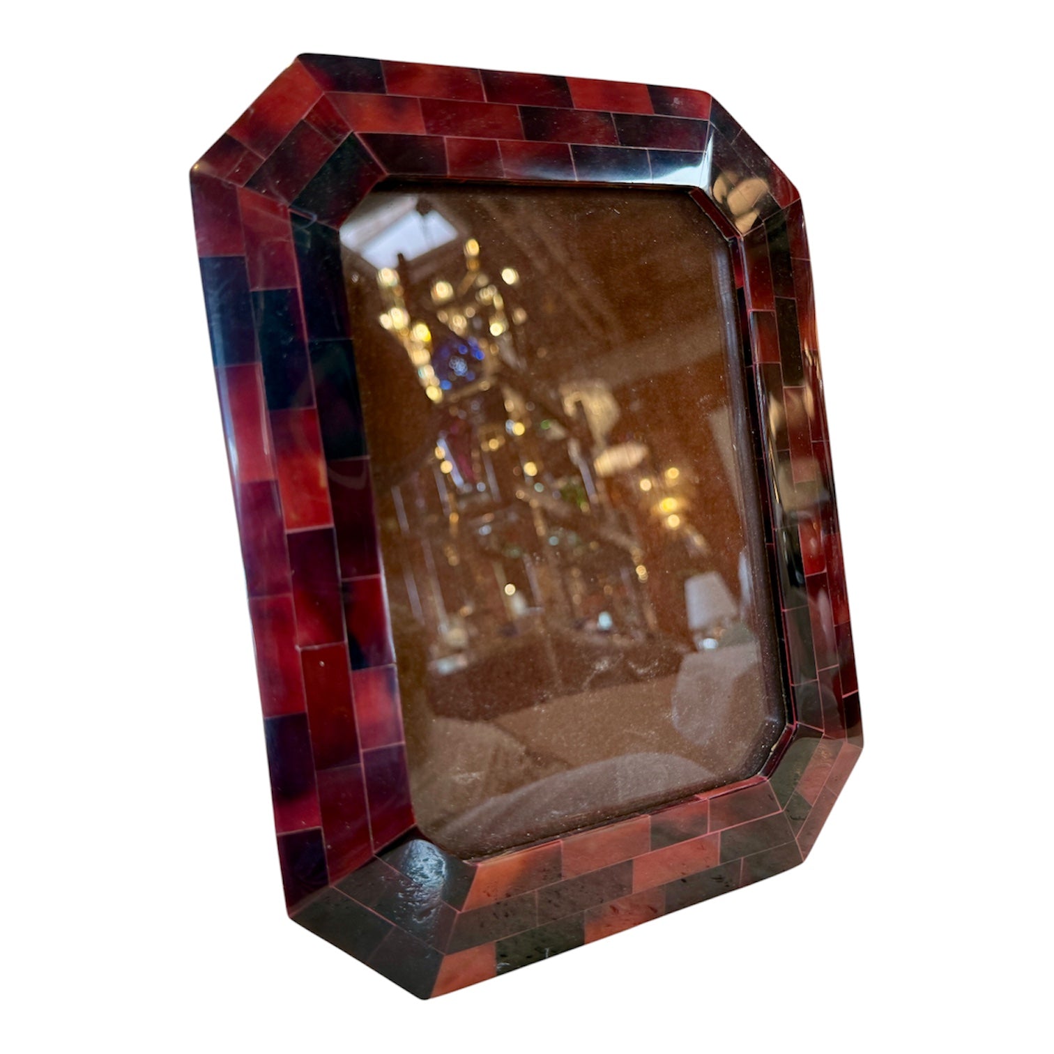 Vintage Tortoiseshell Mosaic Picture Frame