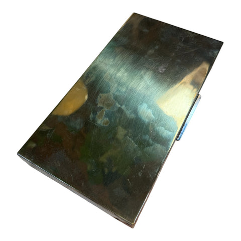 Vintage Italian 24-Karat Gold-Plated Compartment Box