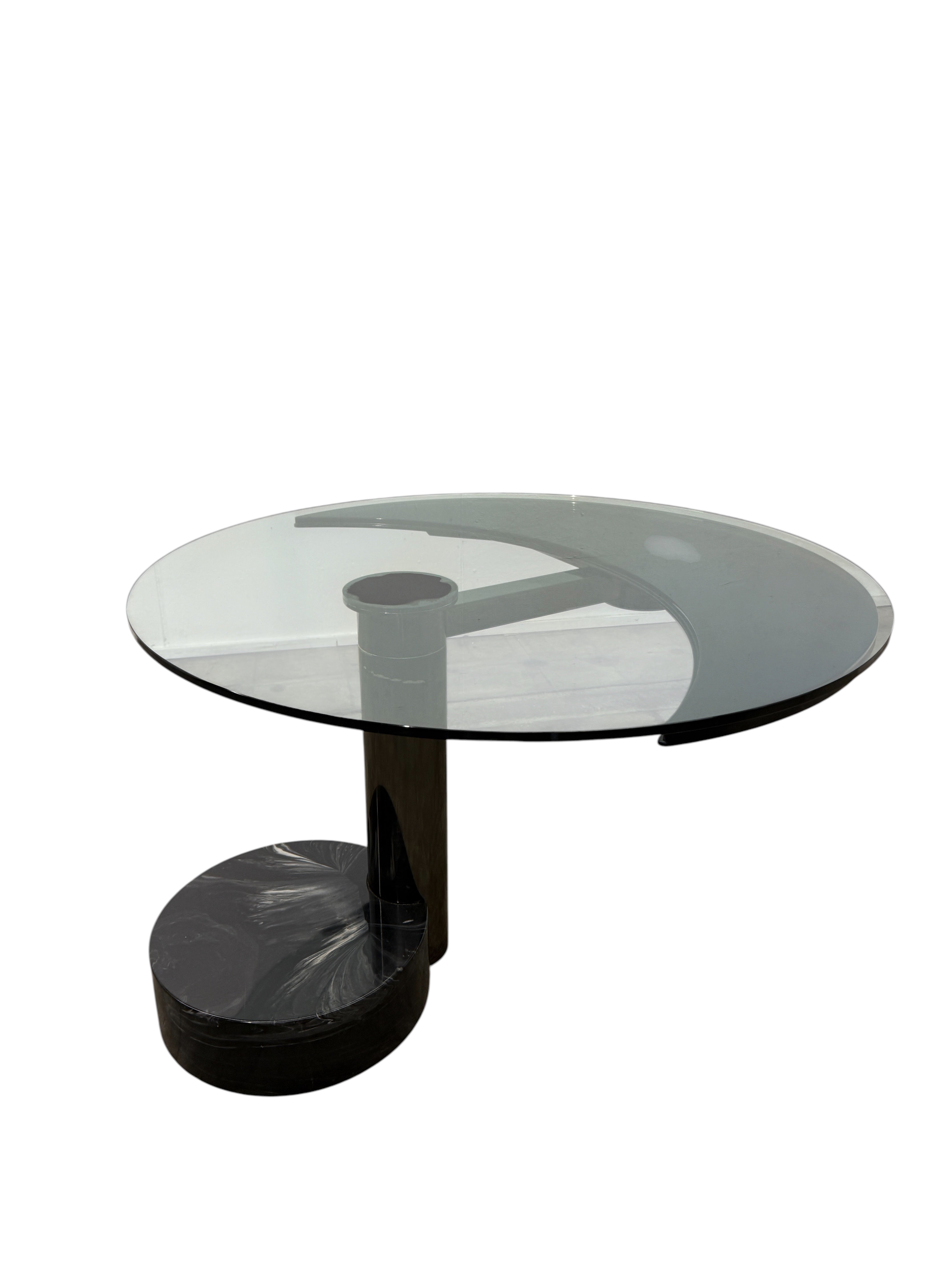 “Moon” Extendable Dining Table by Mario Mazzer for Zanette