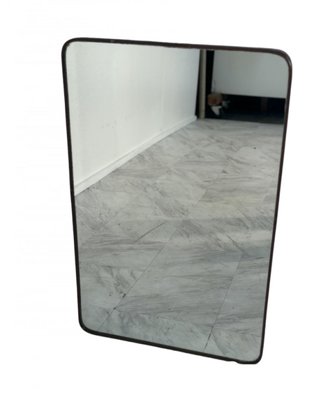 Vintage Italian Brass Wall Mirror 1960s