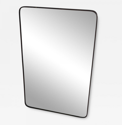 Vintage Italian Brass Wall Mirror 1960s