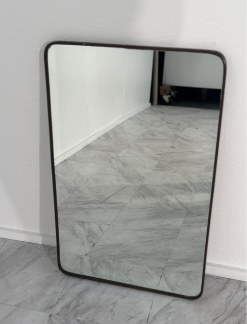 Vintage Italian Brass Wall Mirror 1960s