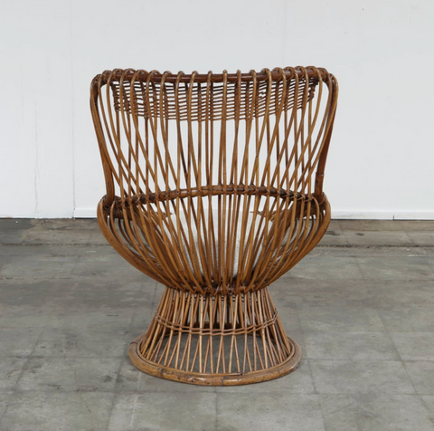 Margerita Rattan Chair by Franco Albini, Bonacina, 1950s