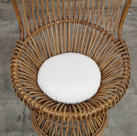Margerita Rattan Chair by Franco Albini, Bonacina, 1950s