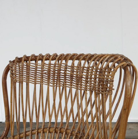 Margerita Rattan Chair by Franco Albini, Bonacina, 1950s